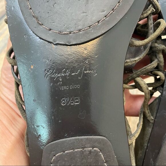 ELIZABETH AND JAMES E-Stint Gray Suede Gladiator Sandals - Picture 7 of 13